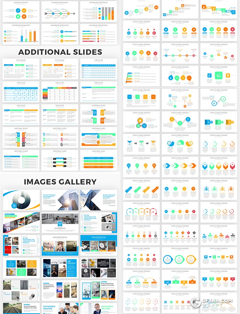 1000页PPT创意逻辑图时间轴箭头指向漏斗金字塔图形合集 - 顶尖PPT