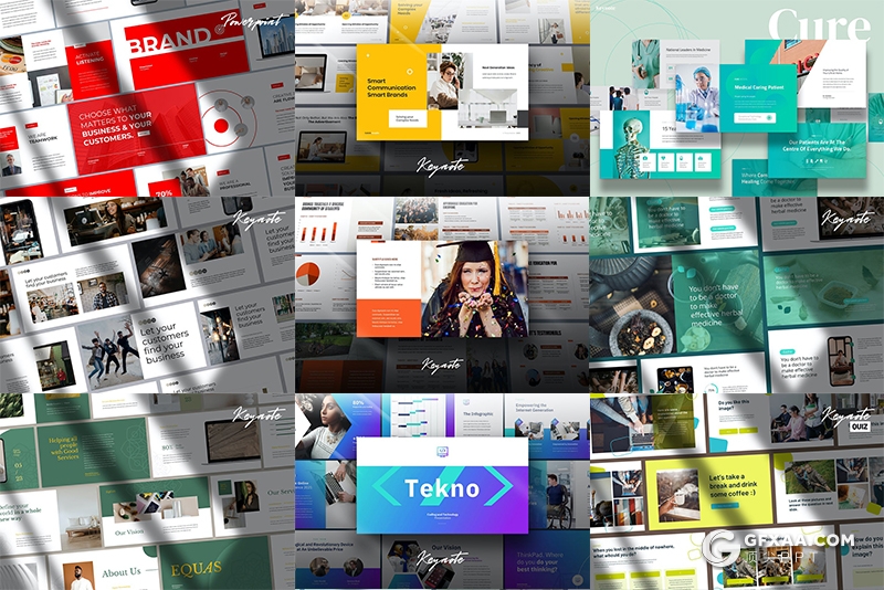 1440页企业介绍数据分析医学研究商务风格多种类型48套keynote模板合集 - 顶尖PPT