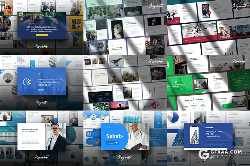 1440页企业介绍数据分析医学研究商务风格多种类型48套keynote模板合集 - 顶尖PPT