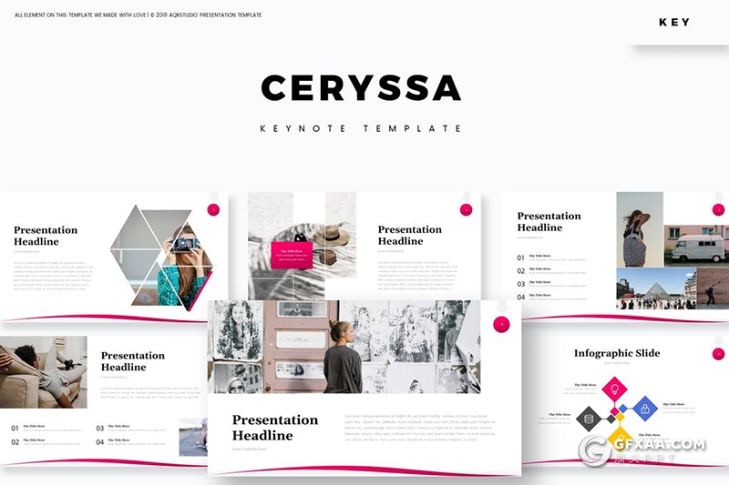 30页欧式简约风格摄影街拍数据分析keynote模板5种主题配色 - 顶尖PPT