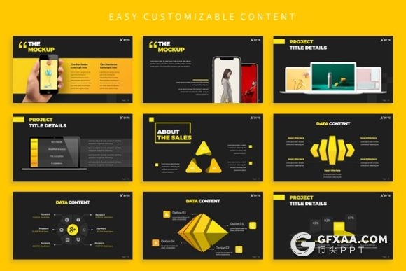 53页字节创意风格商务工作总结作品展示PPT模板 - 顶尖PPT