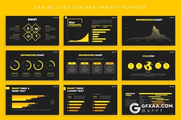 53页字节创意风格商务工作总结作品展示PPT模板 - 顶尖PPT