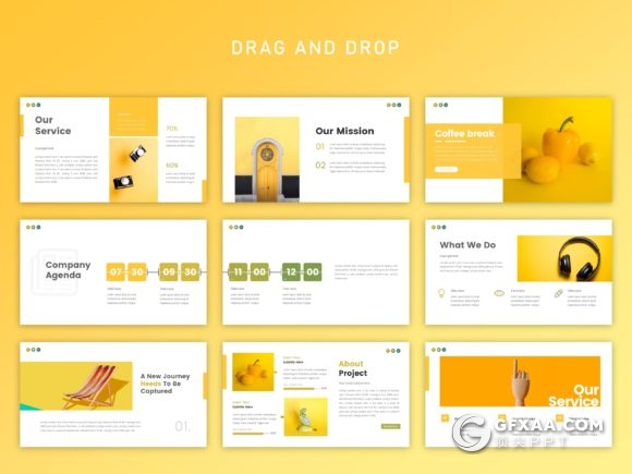 54页简约文艺小清新风格PPT模板 - 顶尖PPT