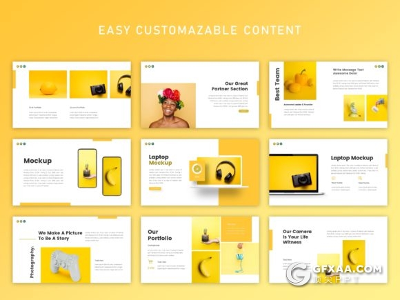 54页简约文艺小清新风格PPT模板 - 顶尖PPT