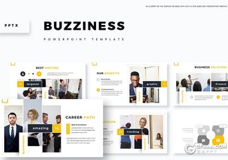 30页欧美商务企业团队介绍商业计划项目合作PPT模板5种主题配色 - 顶尖PPT