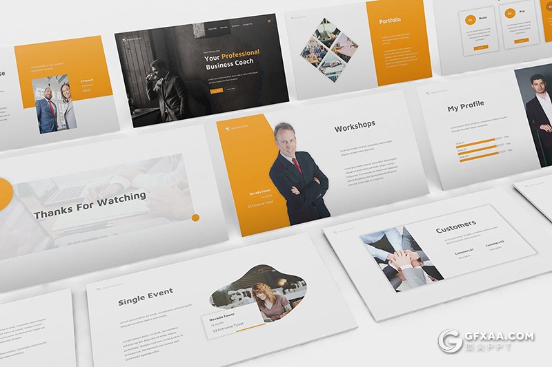 30页商业公司介绍工作项目展示业务商务合作PPT模板 - 顶尖PPT