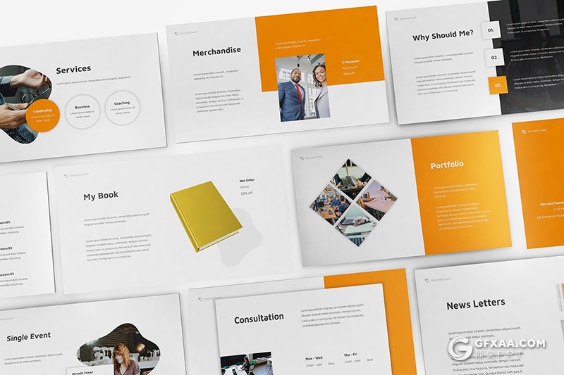 30页商业公司介绍工作项目展示业务商务合作PPT模板 - 顶尖PPT