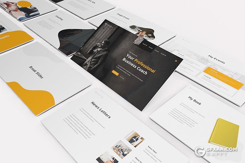 30页商业公司介绍工作项目展示业务商务合作PPT模板 - 顶尖PPT