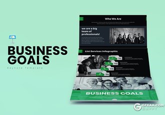 30页业务合作企业团队简介欧美扁平化keynote模板3种配色 - 顶尖PPT