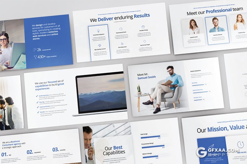 30页产品设计公司产品设计师介绍项目案例展示keynote模板 - 顶尖PPT