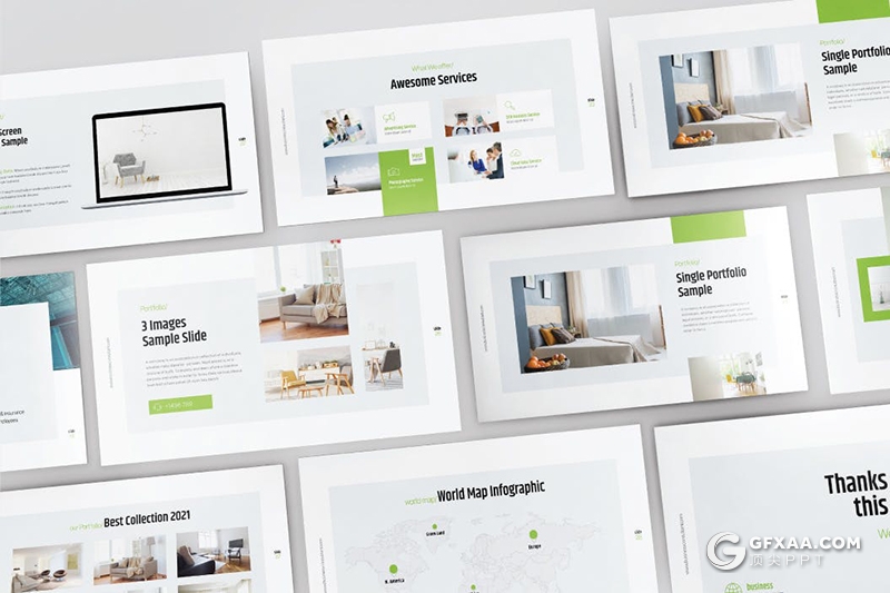 30页扁平化业务合作业务顾问商务Google slides模板 - 顶尖PPT