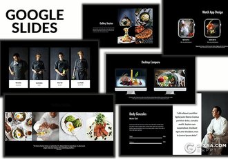 45页黑色系西式餐饮牛排餐厅展示宣传推广PPT模板 - 顶尖PPT