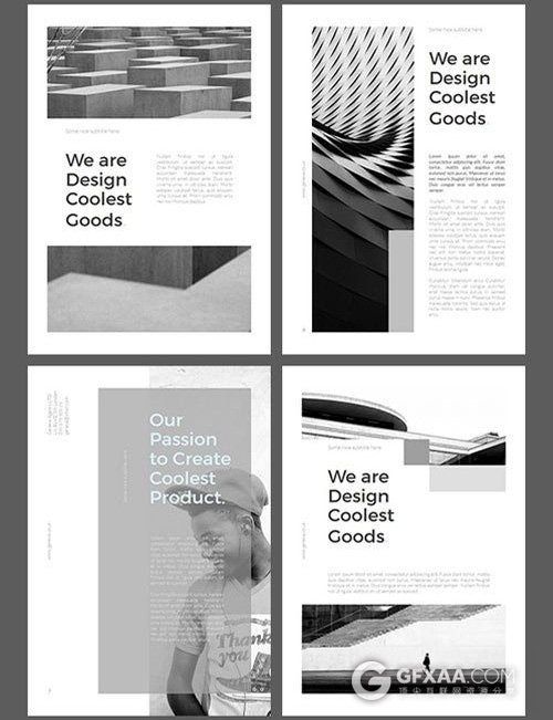 画册杂志风格排版PPT模板A4高清打印尺寸 - 顶尖PPT