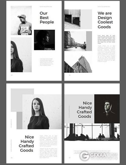 画册杂志风格排版PPT模板A4高清打印尺寸 - 顶尖PPT