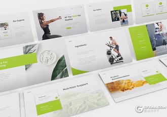 30页健身锻炼健身机构培训宣传PPT模板 - 顶尖PPT