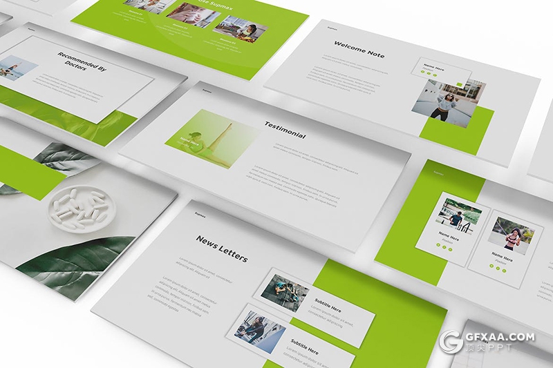 30页健身锻炼健身机构培训宣传keynote模板 - 顶尖PPT