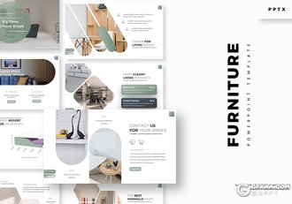 30页创意设计家具产品展示宣传PPT模板 - 顶尖PPT