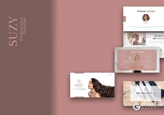 30页女性美容美妆行业主题PPT模板 - 顶尖PPT