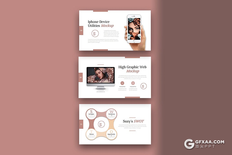 30页女性美容美妆行业主题PPT模板 - 顶尖PPT