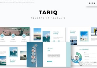 30页简约风格旅游项目展示宣传PPT模板 - 顶尖PPT