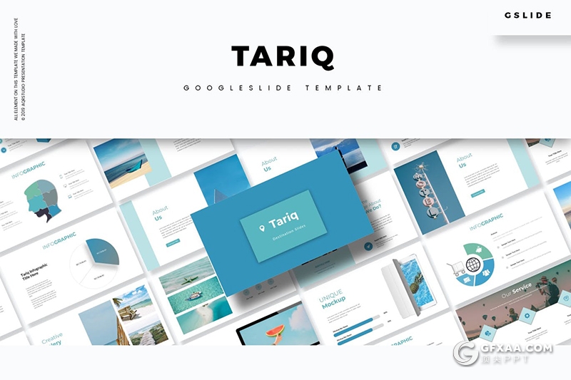 30页简约风格旅游项目展示宣传Google slides模板 - 顶尖PPT