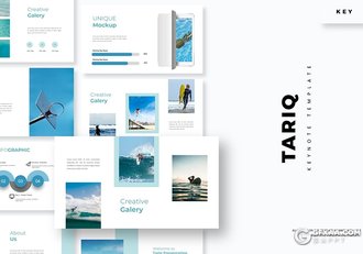 30页简约风格旅游项目展示宣传keynote模板 - 顶尖PPT