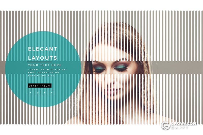 100页创意圆角矩形版式设计女性主题商务风格地图keynote模板 - 顶尖PPT