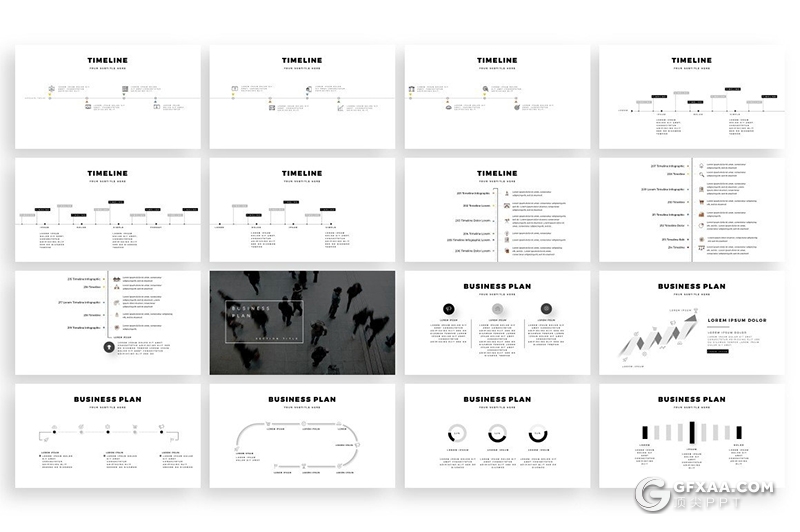 100页创意圆角矩形版式设计女性主题商务风格地图keynote模板 - 顶尖PPT