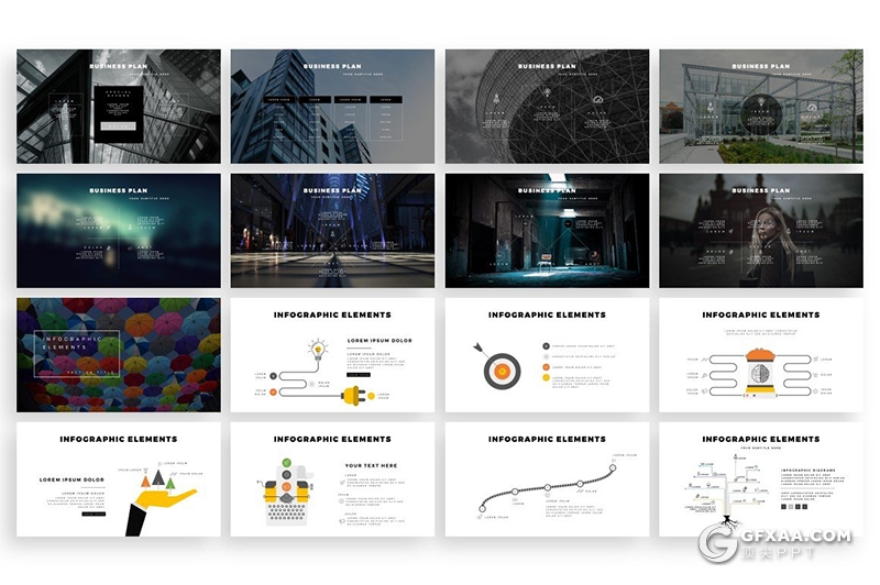 100页创意圆角矩形版式设计女性主题商务风格地图keynote模板 - 顶尖PPT