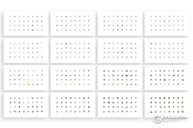 100页创意圆角矩形版式设计女性主题商务风格地图keynote模板 - 顶尖PPT
