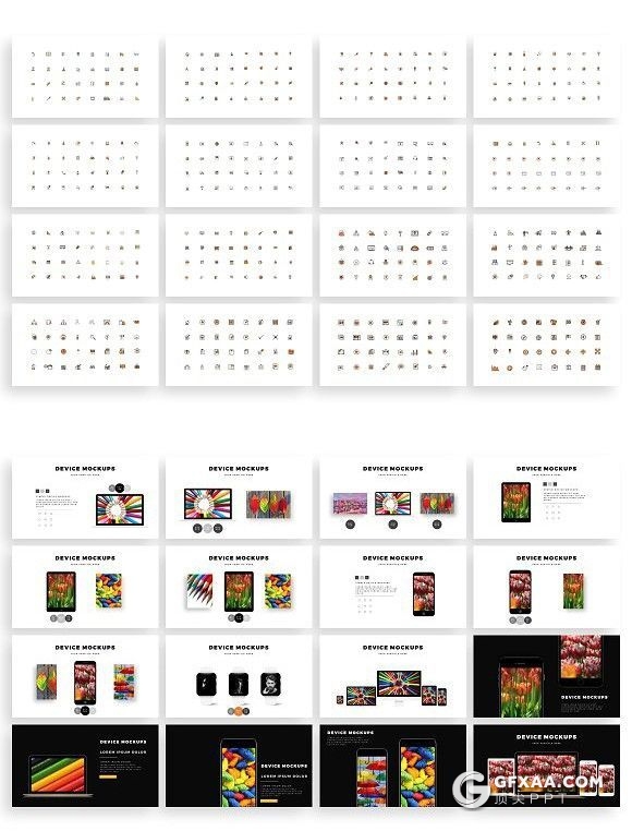 100页菱形组合设计商务数据图表团队介绍图片展示keynote模板 - 顶尖PPT