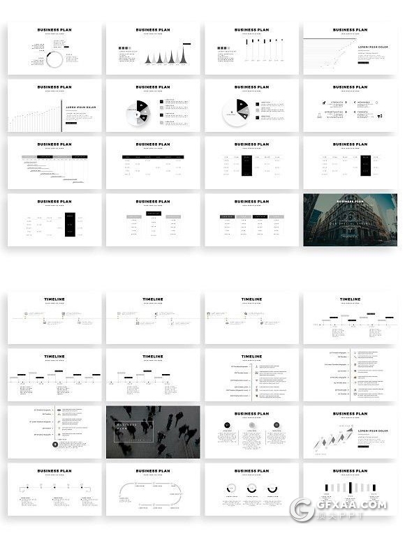 100页菱形组合设计商务数据图表团队介绍图片展示keynote模板 - 顶尖PPT
