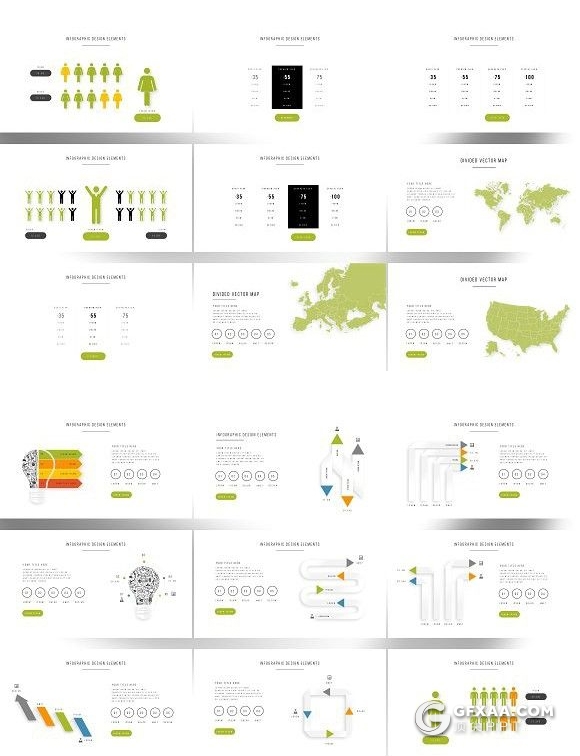 134页极简微立体企业介绍工作汇报项目展示PPT模板 - 顶尖PPT