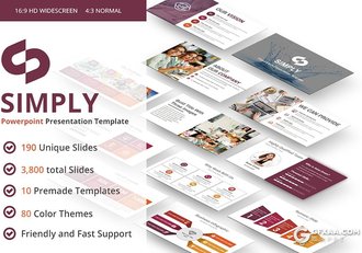 191页国外商务风格企业团队简介发展历程项目合作多用途PPT模板10种配色 - 顶尖PPT