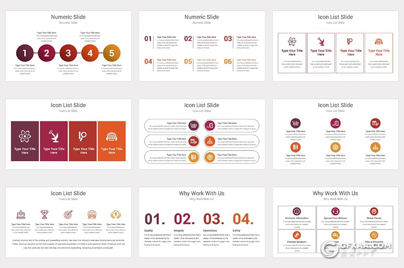 191页国外商务风格企业团队简介发展历程项目合作多用途PPT模板10种配色 - 顶尖PPT