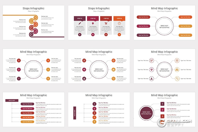191页国外商务风格企业团队简介发展历程项目合作多用途PPT模板10种配色 - 顶尖PPT