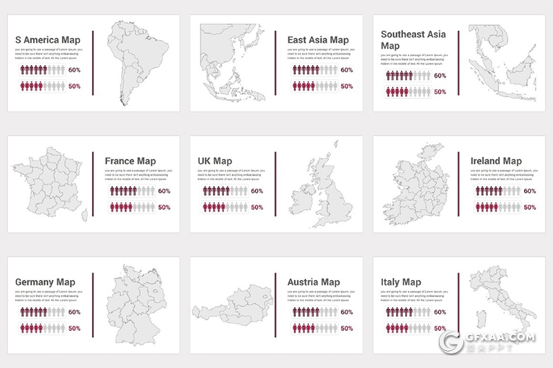 191页国外商务风格企业团队简介发展历程项目合作多用途PPT模板10种配色 - 顶尖PPT