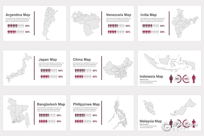 191页国外商务风格企业团队简介发展历程项目合作多用途PPT模板10种配色 - 顶尖PPT