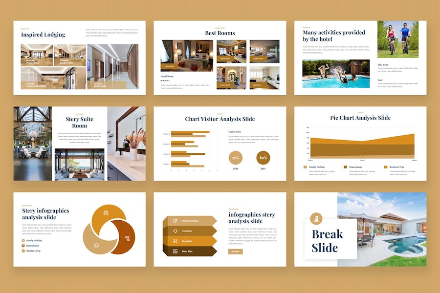酒店度假村民宿keynote模板 - 顶尖PPT