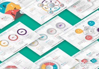 200页精美商务微立体图形PPT模板 微立体商务图形动画ppt - 顶尖PPT