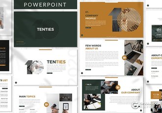 30页企业10周年活动策划企业团队简介通用PPT模板 - 顶尖PPT