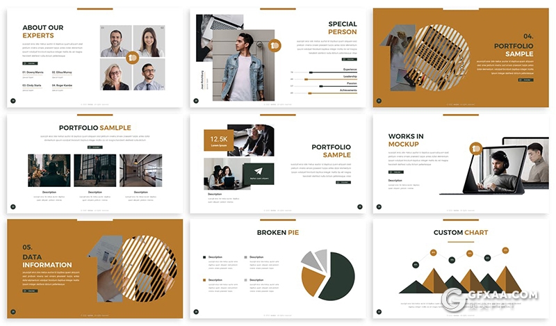 30页企业10周年活动策划企业团队简介通用Google slides模板 - 顶尖PPT