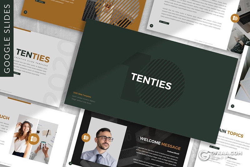 30页企业10周年活动策划企业团队简介通用Google slides模板 - 顶尖PPT