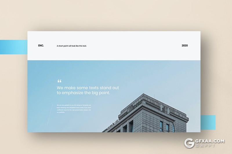 30页极简唯美风格企业图片项目展示PPT模板 - 顶尖PPT