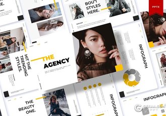 30页极简时尚女性服装市场调研分析PPT模板5种配色 - 顶尖PPT