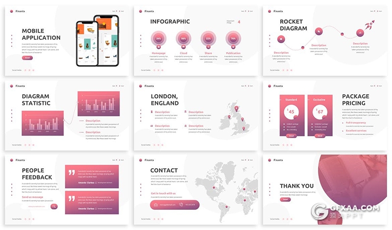 30页财务规划财报报告数据分析keynote模板 包含4:3与16:9 - 顶尖PPT