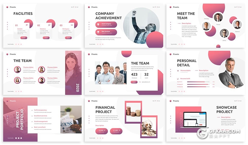 30页财务规划财报报告数据分析keynote模板 包含4:3与16:9 - 顶尖PPT