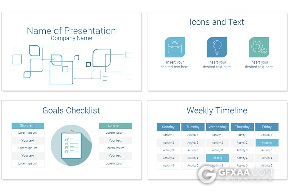36页扁平化极简可以风格PPT模板 - 顶尖PPT