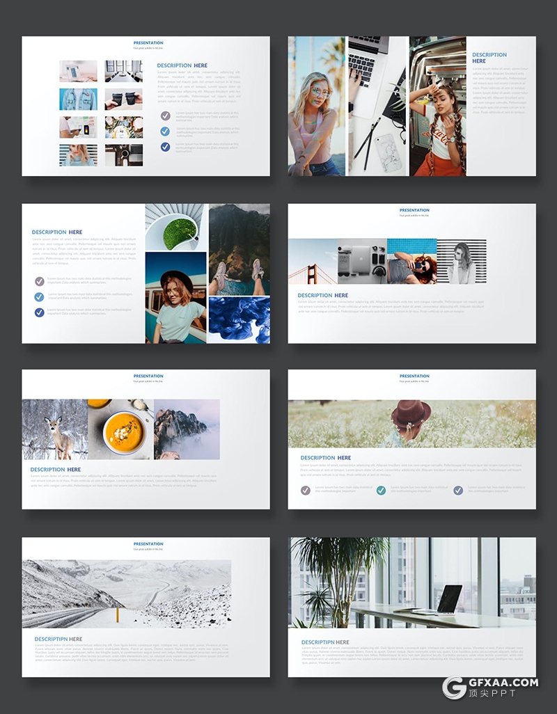 37页创意图片展示国外PPT模板 - 顶尖PPT