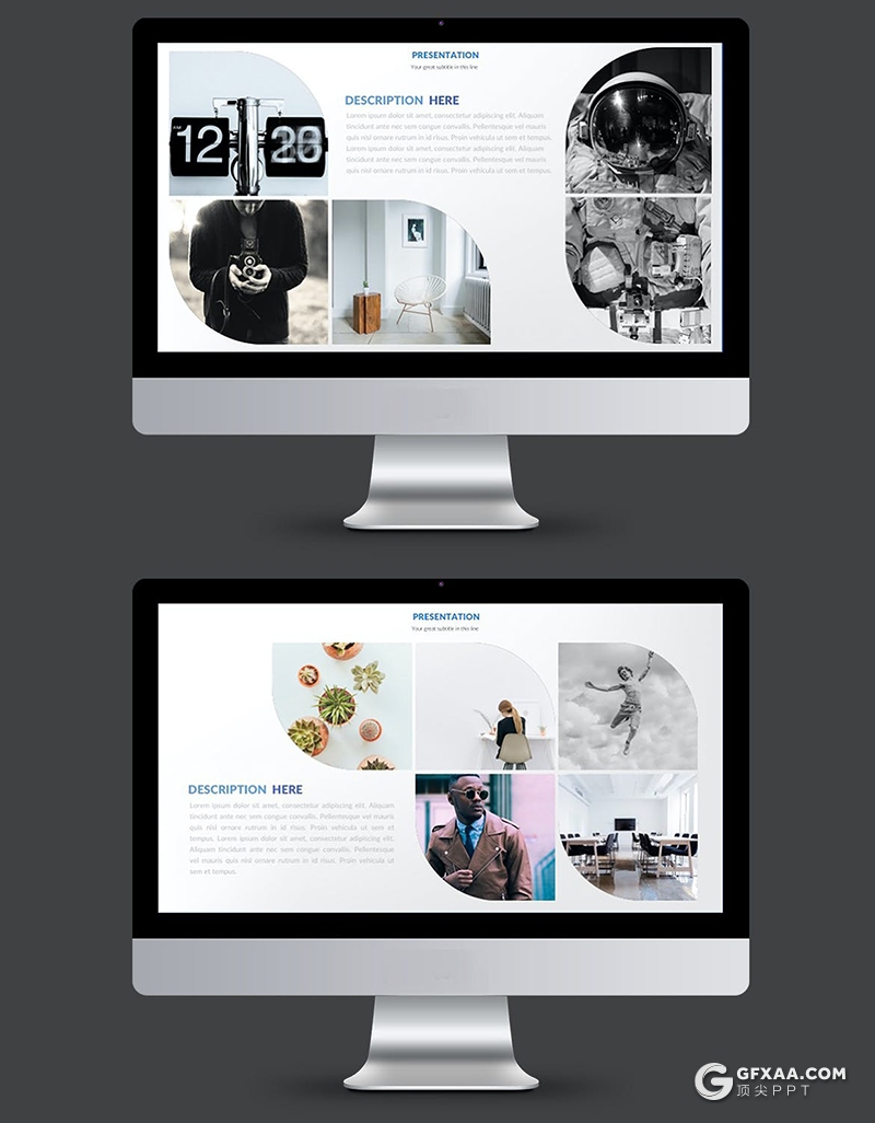 37页创意图片展示国外PPT模板 - 顶尖PPT